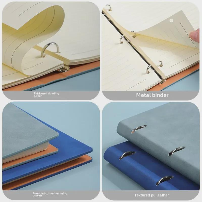 New Style A4 Loose-Leaf Notepad: Elegant, Simple, Detachable Ring for Business or Office Meetings