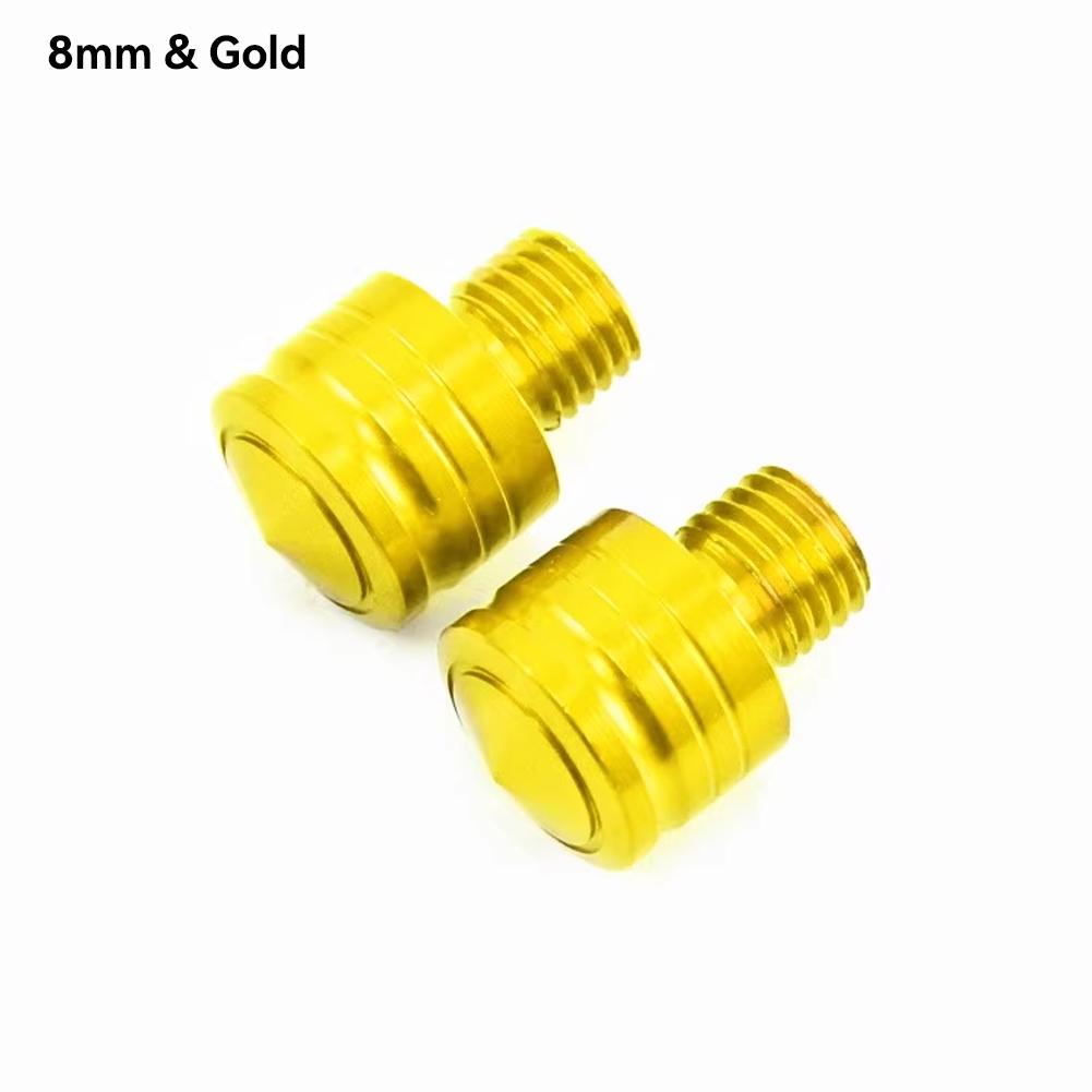 2 шт мотоциклетные CNC алюминиевые M8 M10 заглушки для отверстий зеркала заднего вида винты антикоррозийный держатель зеркала заднего вида