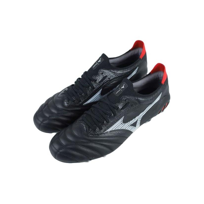 Mizuno Morelia Neo 3 FG Удобные Повседневные Амортизирующие Прочные Футбольные Бутсы Мужские кроссовки Черный Серебристый Красный P1GA209001