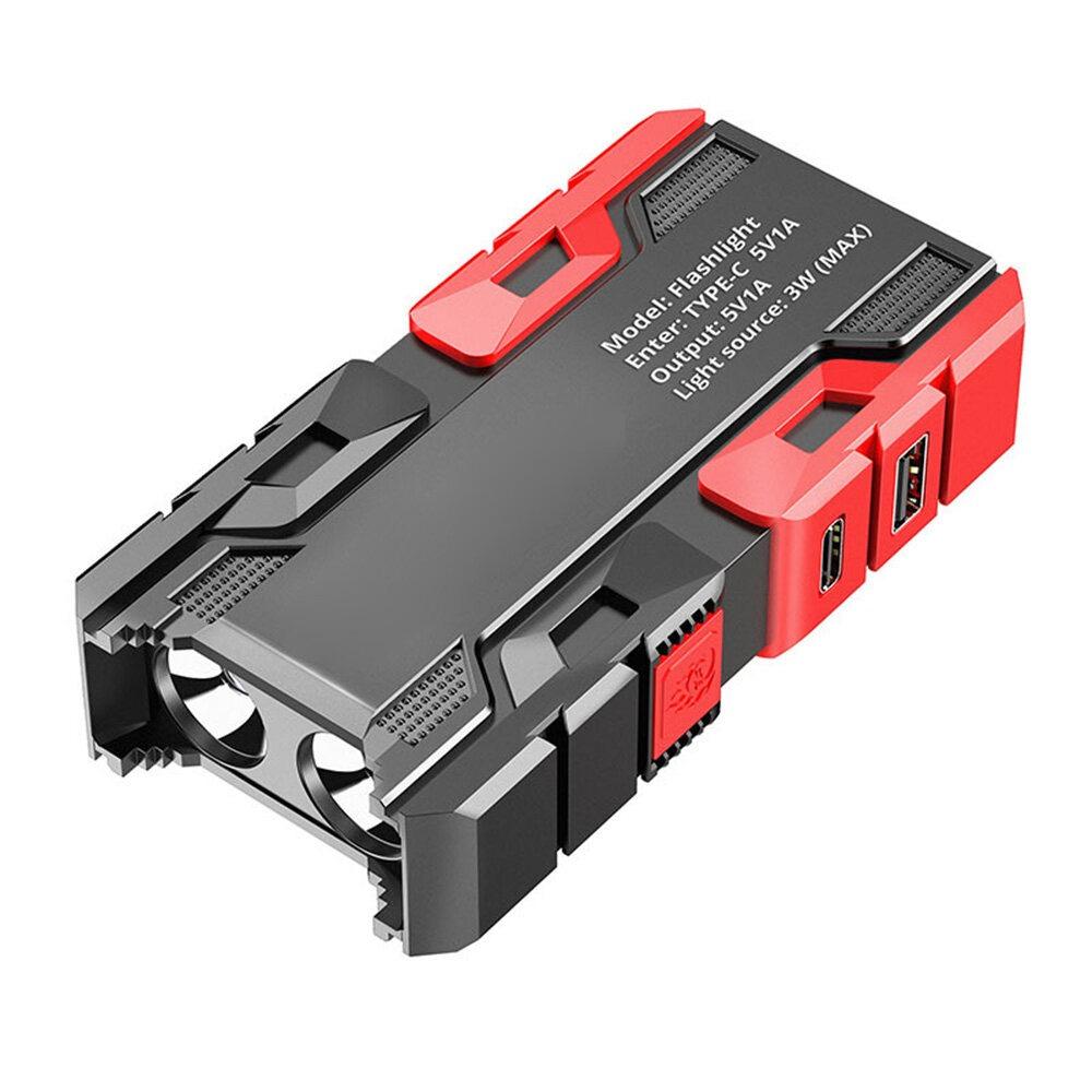 Многофункциональный мощный светодиодный фонарик Портативный ультра яркий фонарик USB перезаряжаемый открытый аварийный аккумулятор для кемпинга