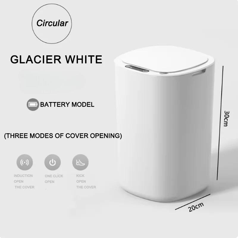 Intelligent Sensor Trash Can Automatic Flip Lid Garbage Classification Household Office Kitchen Bathroom and Medical Trash Can