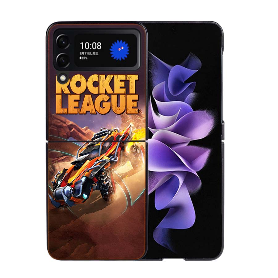 Чехол для телефона R-Rocket L-League Game для Samsung Z Flip 7 6 5G Galaxy Z Flip4 Z Flip5 Z Flip3 Coque Черный Жесткий Поликарбонатный Корпус Защитный