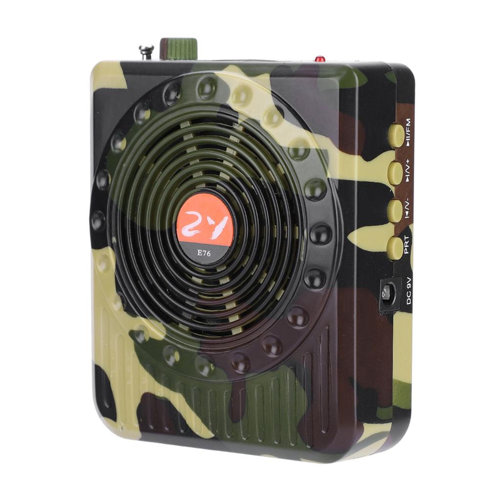 Camouflage Remote Control Outdoor Hunting Decoy Bird Caller Sound Speaker Voice Amplifier