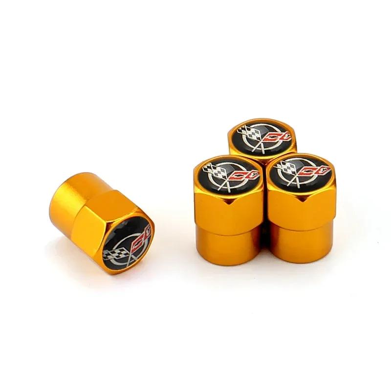 4PCS Alloy for Chevrolet Car Emblem Tire Valve Caps Sail Silverado Cruze Captiva Malibu Orlando Aveo Lacetti Wheel Stem Covers KA9