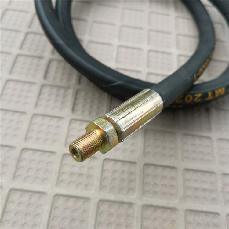 Взрывозащищенный гибкий стальной шланг для солидоловой масленки с удлиненным наконечником высокого давления