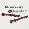 TEP3   For Mercedes Benz AMG W204 W203 W211 W212 W213 W205 W210 W201 W126 Aluminum Car Audio Decoration Sticker Badge Decal Accessories