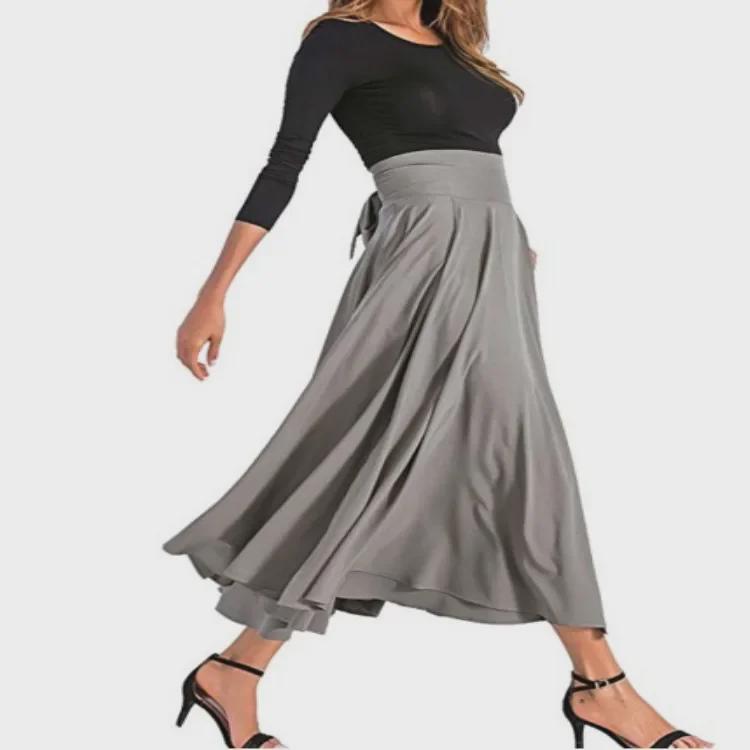 Стильная многоцветная кружевная юбка-трапеция в стиле рабочей одежды