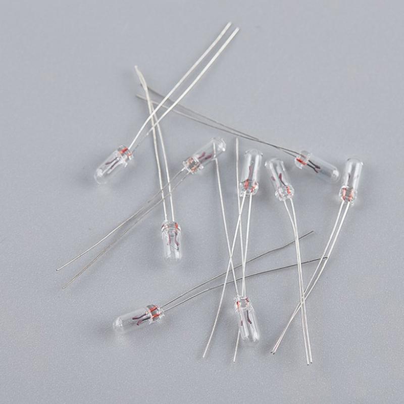 25Pcs 5Mm 4Mm 3Mm Clear 12V Mini Bulb Of Wheat Rice Bulbs Switch Button Bulbs Indicator Bulb Tungsten Lamp