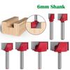 Durable Drill Bit 6mm Shank Router Bits Cleaning Bottom Bit Woodworking Tools Wood Carving