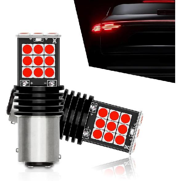 2 PCS 1157 Car LED Brake Light Replacement, Super Bright Waterproof Vehicle Lighting Bulbs, Universal 3030 24SMD Automotive Tail Light Bulbs