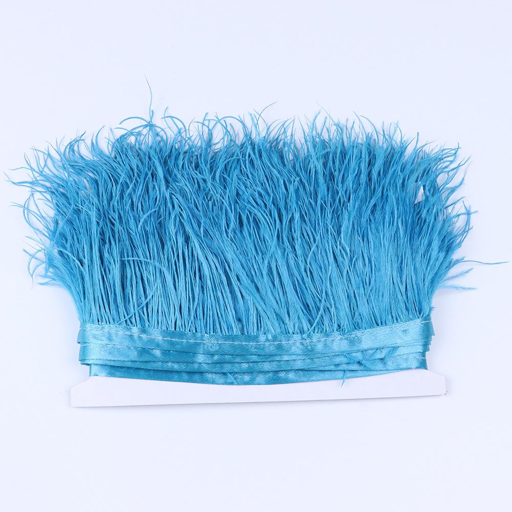 Край страусиных перьев 6-8 см, декоративные свадебные аксессуары, край вечернего платья 