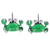 [Q5820] - Designer Sleepers 'Lilipoupettes' (crab) Green - 35x20 Mm