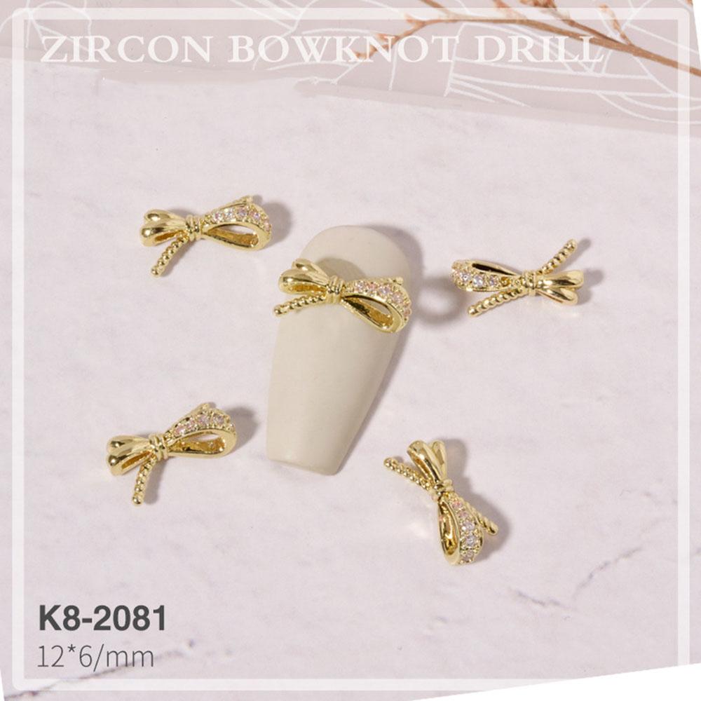 Украшения Роскошные DIY Украшения для нейл-арта Стразы для ногтей Аксессуары для маникюра Бантики Ювелирные изделия