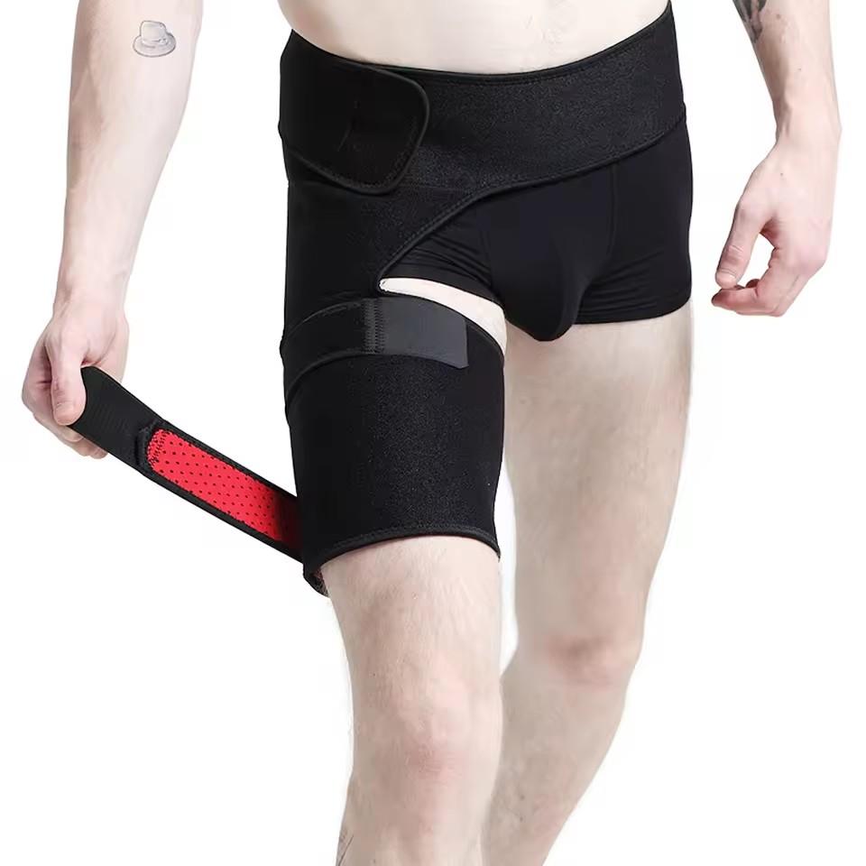 Adjustable Thigh Compression Brace Hip Groin Support Wrap Thermal Leg Protector Pain Relief Belt