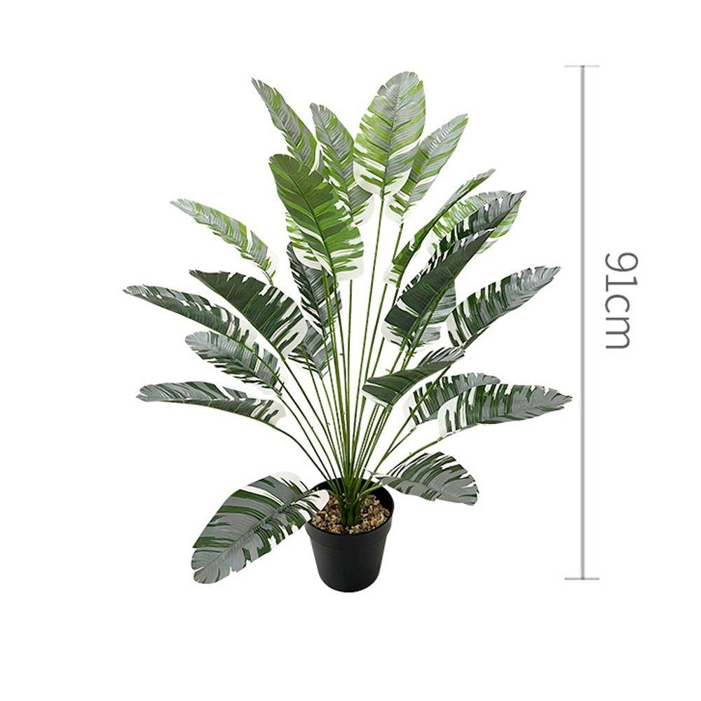 12/18/24 Листья Искусственные банановые растения Листья Поддельные пальмовые листья Растения Украшение рабочего стола в офисе