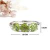 Classic Natural Peridot Round 6.0mm Ring Real Gemstones 925 Sterling Silver Fine Jewelry for Ladie's Birthday Anniversary Gifts