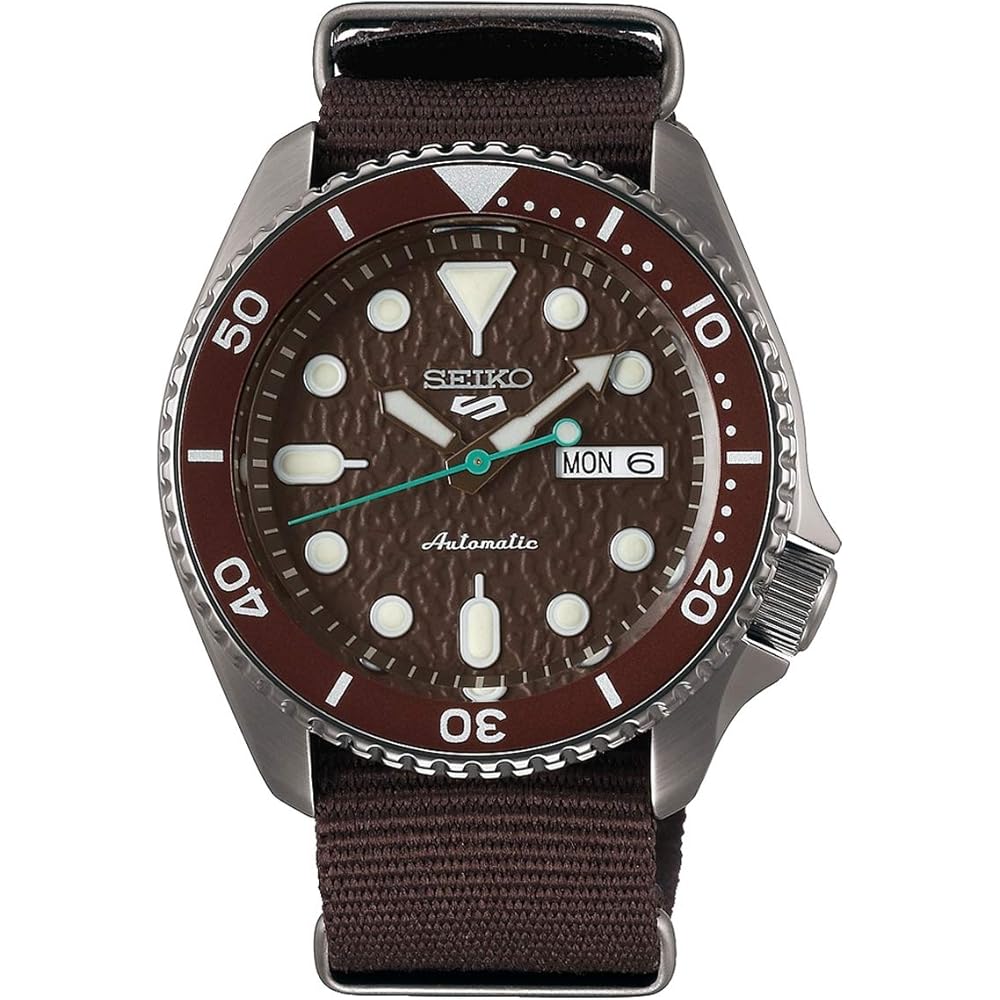 Seiko 5 Sports Automatic Men's Watch SRPD85K1 Stainless Steel 100m Water Resistant Black Dial