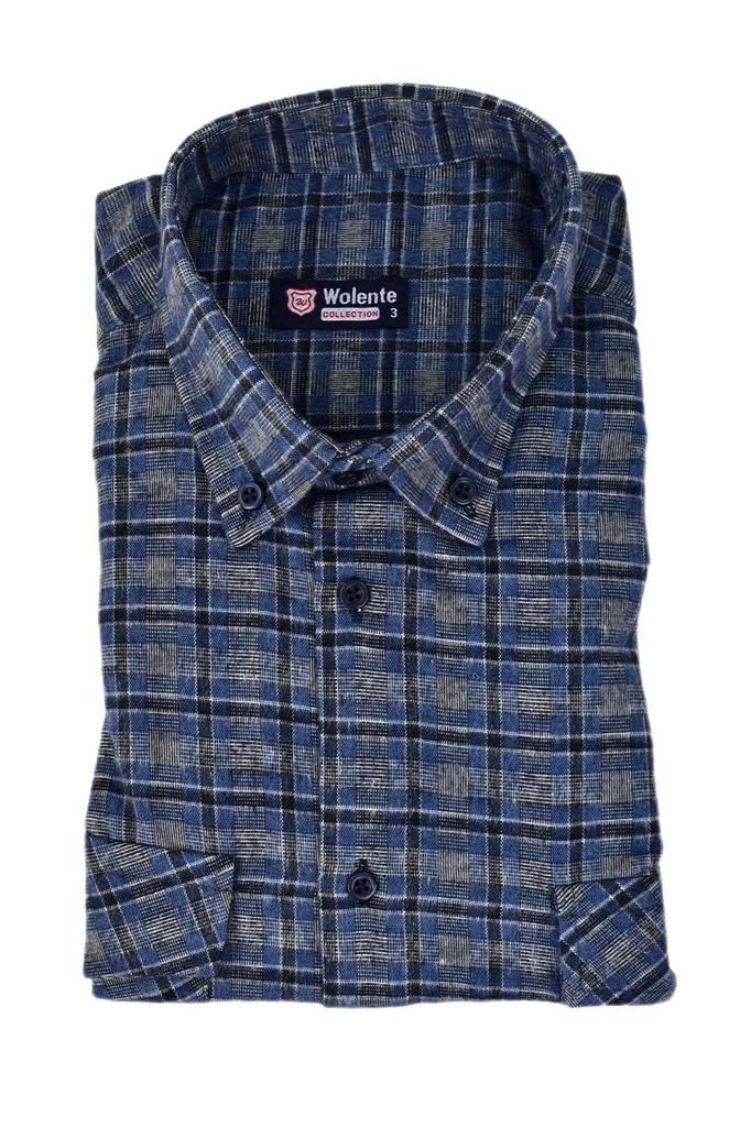 Men's Plus Size Plus Size Shirt Men's Cotton Winter Double Pocket Flap Shirt