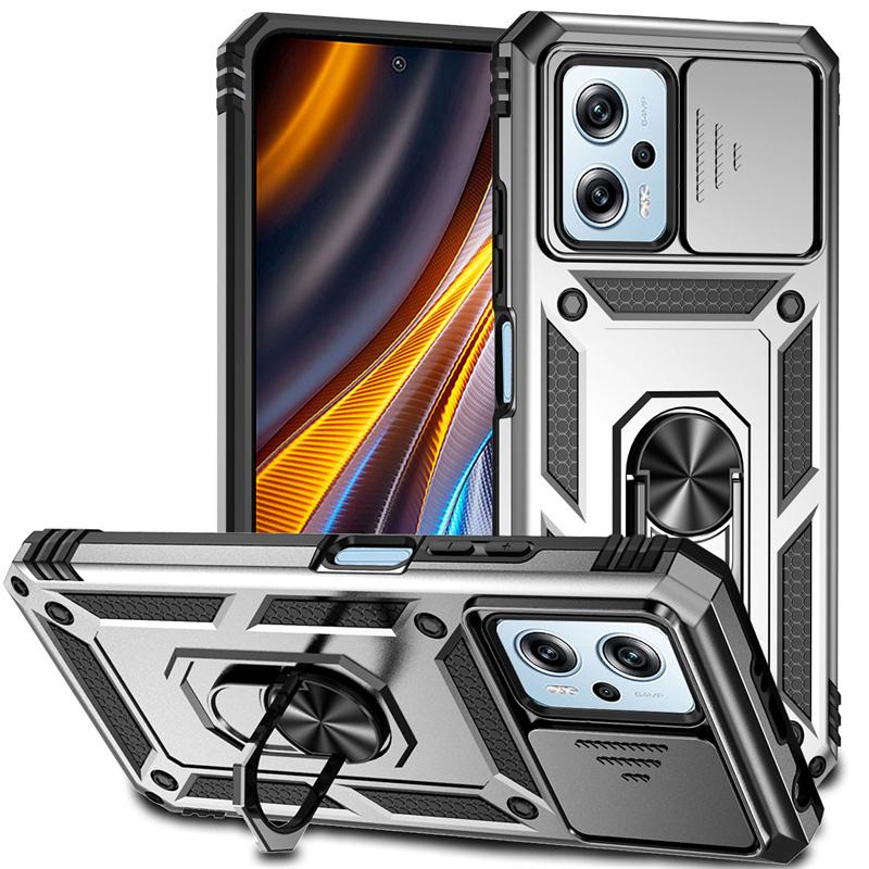Для Xiaomi Poco X4 GT 5G чехол магнитный держатель кольцо бронированные чехлы для Poko Little X4 GT X4GT PocoX4 GT 5G сдвижная крышка объектива защитная крышка