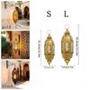 Metal Frame Metal Hollow Lantern Luxury Candle Lantern Wind Lamp Candle Holder  Living Room