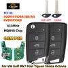 XJMYNB 5G0959752BA BB AG 6V0959752D Оригинальная печатная плата 433 МГц Чип MQB48 Умный ключ для автомобиля для VW Golf Mk7 Polo Tiguan Skoda Octavia Leon