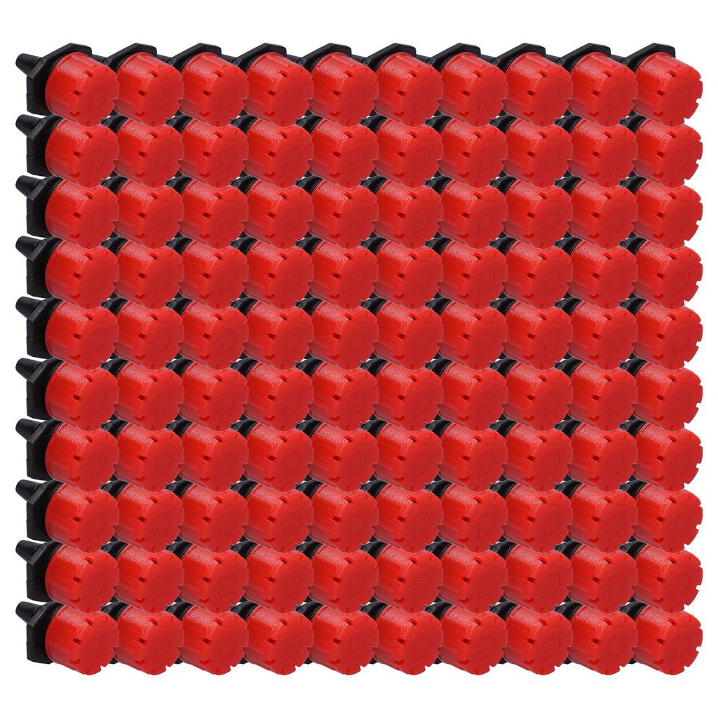 100Pcs 8 Hole Drip Irrigation Emitter Adjustable Drip Irrigation Sprinkler for Garden Greenhouse