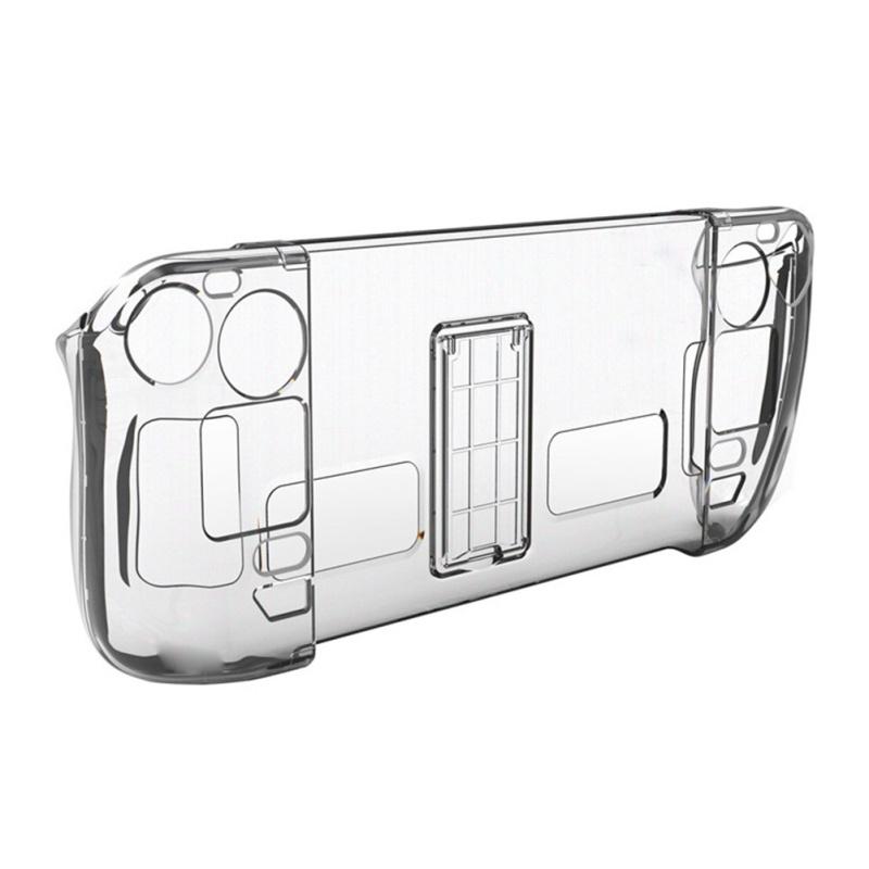 Твердый защитный чехол Прозрачный раздельный кристальный чехол с подставкой Совместимый для Steam Deck Game