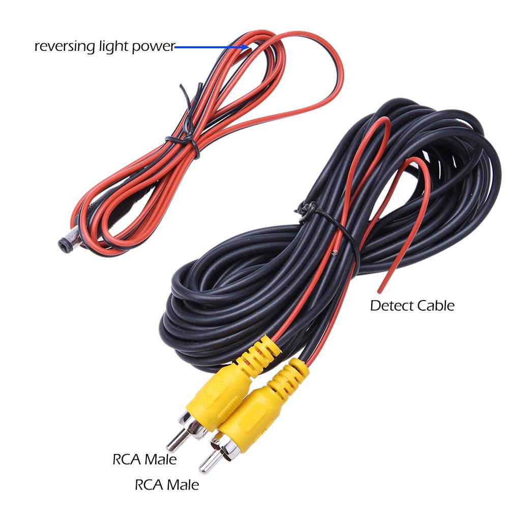 Видеокабель RCA длиной 6 м для камеры заднего вида автомобиля, парковочной камеры заднего вида