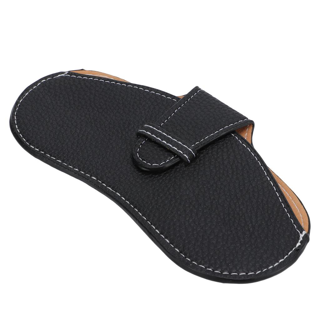 Кожаный чехол для солнцезащитных очков Портативный чехол для очков из искусственной кожи, износостойкий простой чехол для очков