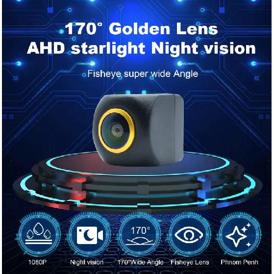 170° Golden Lens AHD 1080P Vehicle Car Rear View Camera For Citroen C4 2004-2018 C5 MK2 2007-2017 C5 4D Sedan (X7) Car Monitor