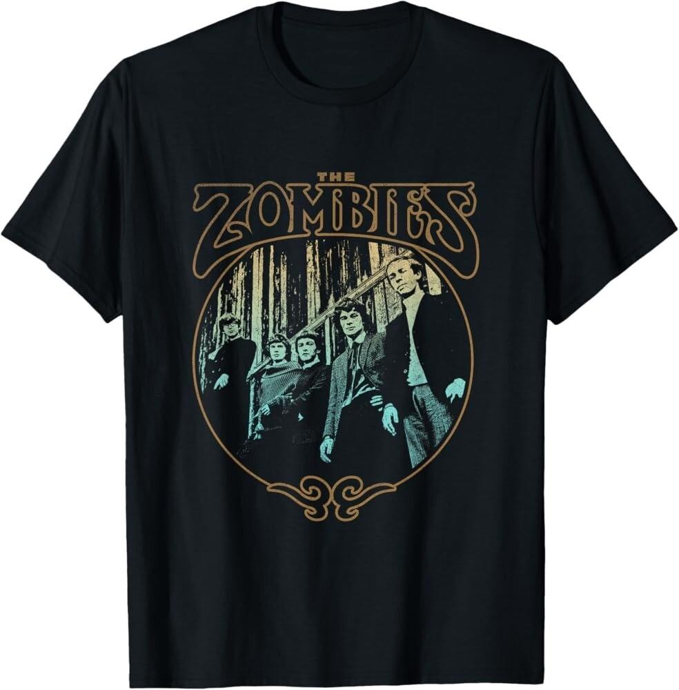 Rare The Zombies Band Black Cotton All Size T Shirt Unisex T-Shirt