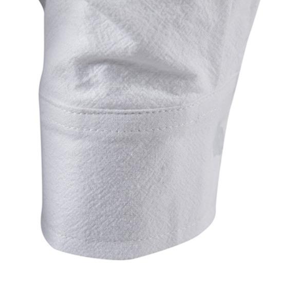 Мужская рубашка, тонкая неувядающая удобная классическая однотонная красивая повседневная футболка для йоги для офиса