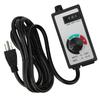 Fan Speed Controller Variable Adjuster Electronic 120V 1500W 15A US Plug 2 Meter Cord