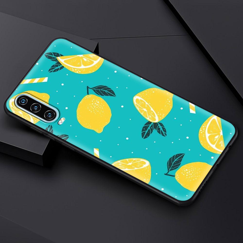 Мягкий чехол для телефона с лимонами в средиземноморском стиле для Huawei P30 Lite P50 Pro P20 P40 Lite E P Smart Z 2021 Y6 Y7 Y9 2019 Y6p Y9s Y7a