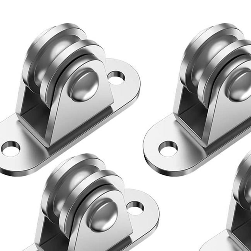 Блок шкива фиксированный прочный многофункциональный аксессуар нагрузка 176 фунтов канавка колеса для