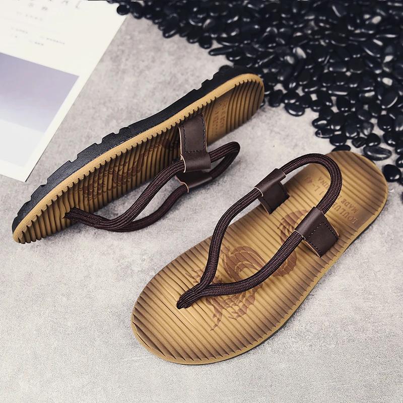 Мужские новые шлепанцы супер удобные и модные мужские шлепанцы летние пляжные шлепанцы мужские модные дышащие