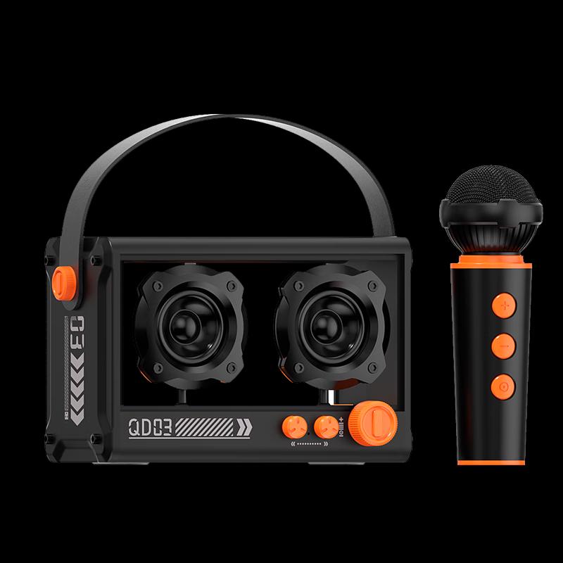 Bach Johann QD03 Wireless KTV Bluetooth Speaker with Microphone