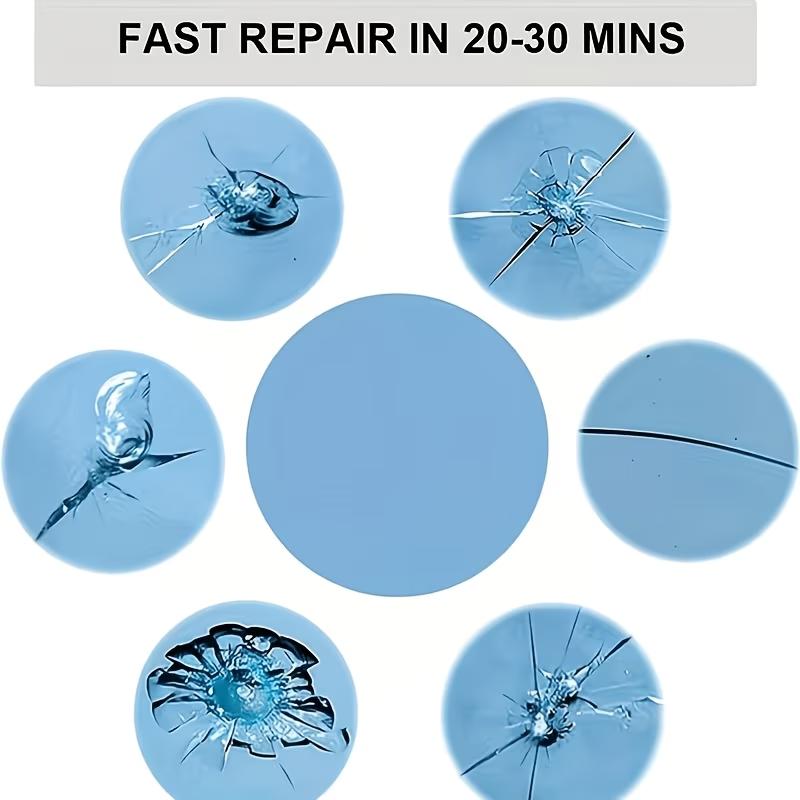 KJM Universal Glass Crack Repair Fluid with Free Plastic Shovel, Quick Fix Resin for Car Windshield Phone Screen Household Glass