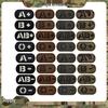 Светоотражающий на липучке шеврон с группой крови - Тип A/B/AB/O, 2x1 дюйм, Тактический шеврон первой помощи 'Мораль'