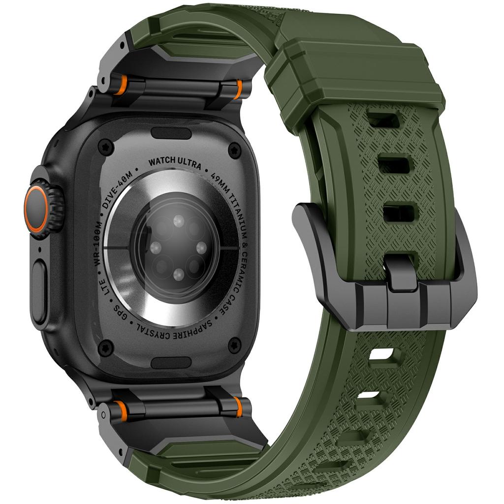 For Apple Watch 10 46mm/Ultra 2/Ultra 49mm/9 8 7 45mm/SE (2023) SE (2022) SE 6 5 4 44mm/3 2 1 42mm Liquid Silicone Watch Band