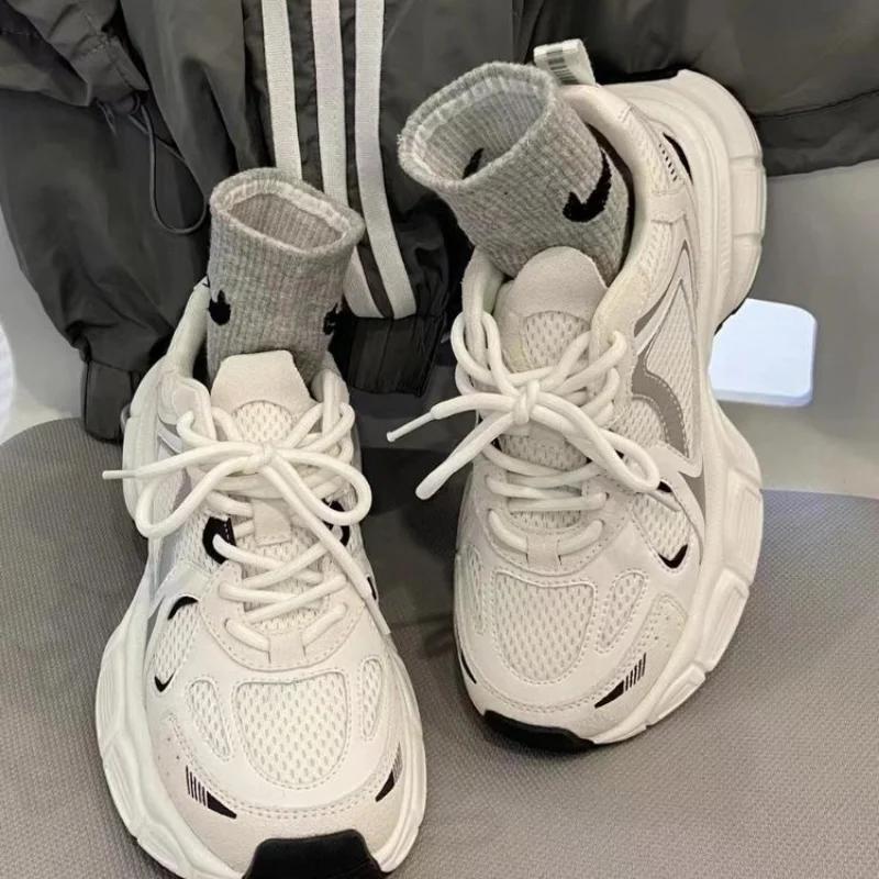 Кроссовки сетчатые дышащие туфли женские мужские спортивные беговые повседневные женские фитнес вулканизированные туфли корзины женские роскошные traf