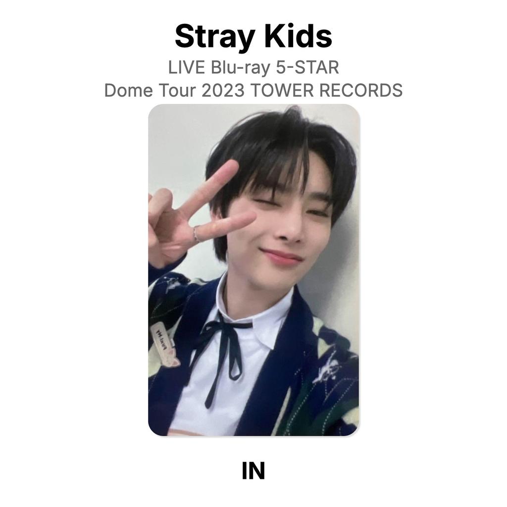 Stray Kids LIVE Blu-ray 5-STAR Dome Tour 2023 Официальная фотокарточка TOWER RECORDS
