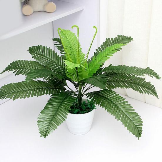 1Pc Artificial Foliage Plant Green Fern Office Home Garden Wedding Decoration