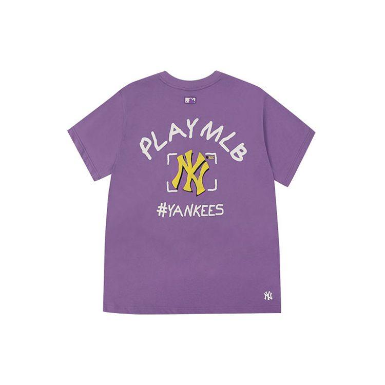 MLB New York Yankees T Shirt Unisex Purple 31TS06031-50C