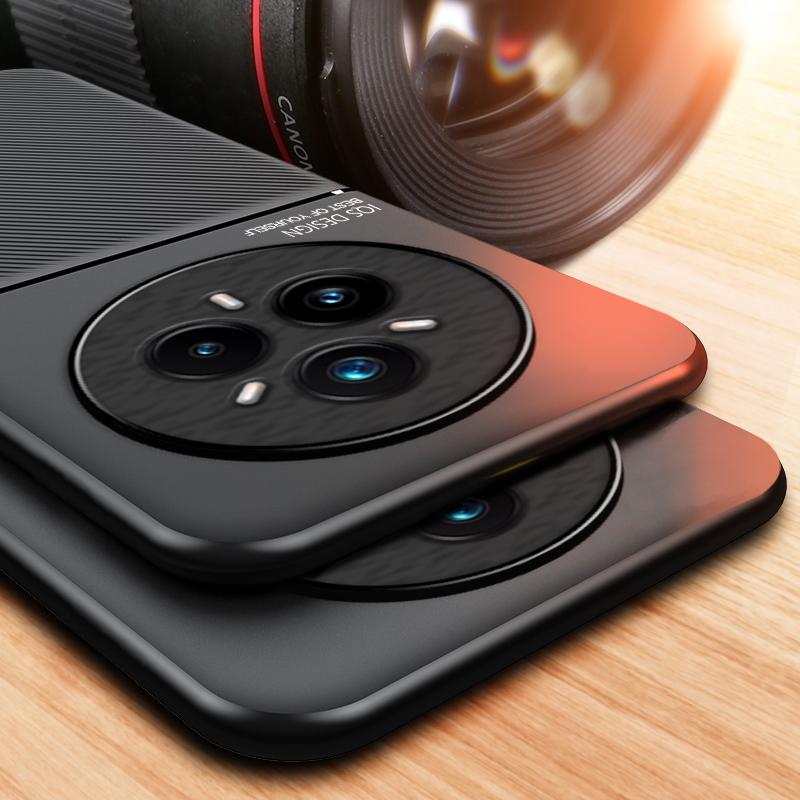 Текстурированный магнитный чехол для телефона OPPO Realme 14 Pro 14 Pro Plus с полной защитой четырех углов, противоударный и устойчивый к падениям