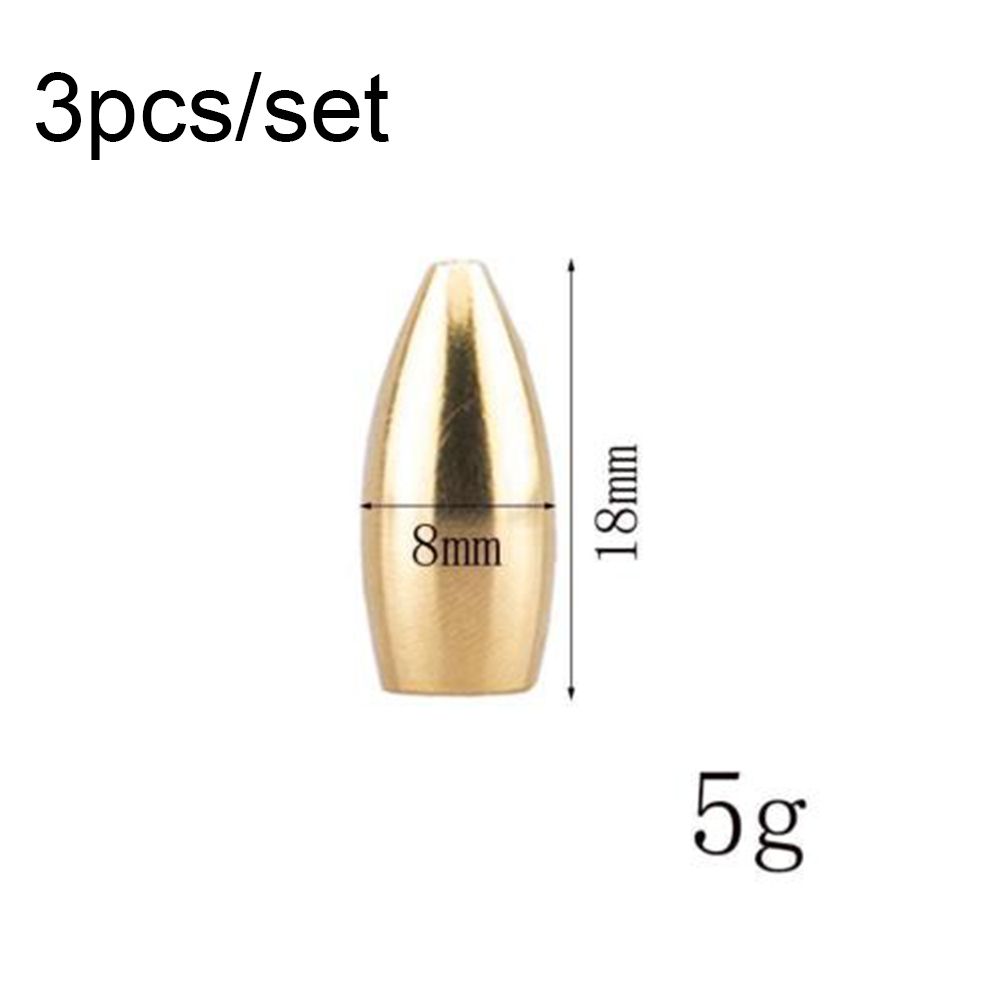 Split Weights Line Sinkers Hook Connector Sinker Fishing Lead fall Brass