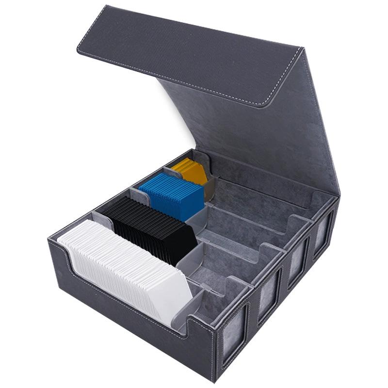 Четырехрядная коробка для хранения карт из ПУ кожи: Большая вместимость для 3000+ карт Yu-Gi-Oh