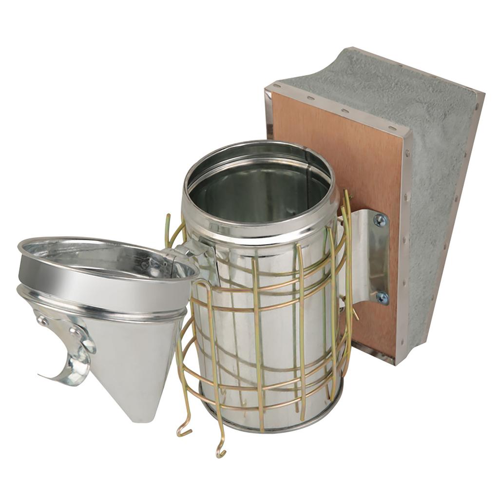 Galvanized Iron Beehive Smoker with Heat Shield Beekeeping Equipment