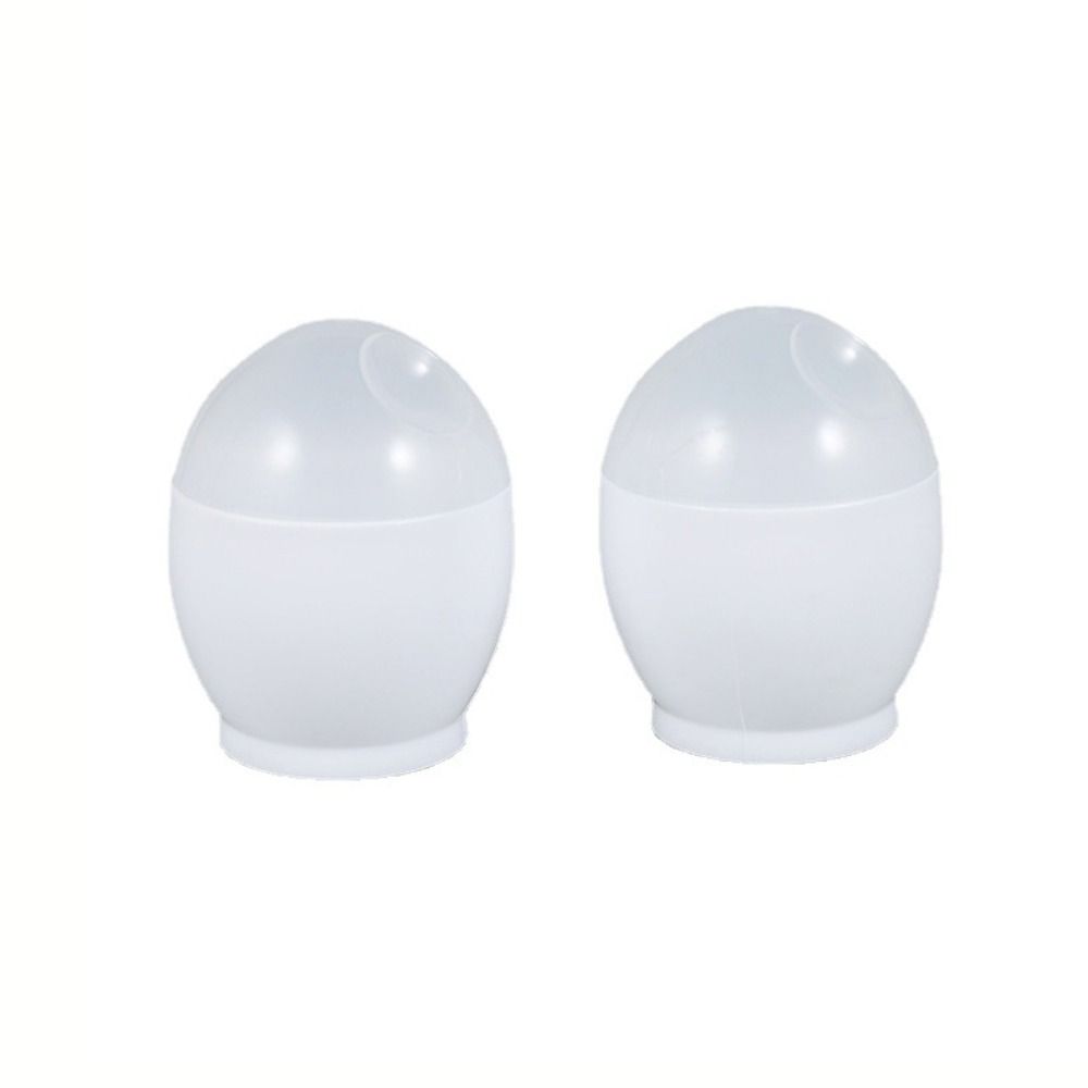 2pcs Heat Safe Microwave Egg Cooker Plastic Egg Boiler Poratble Steamed Egg Cup Kids