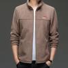 Fashion Trend Oli Fleece Stand Collar Hoodie Jacket Men's New Simple Everything with Loose Men's Coat Tide